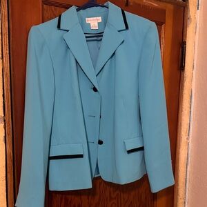 Worthington Light Blue Blazer with Black Trim